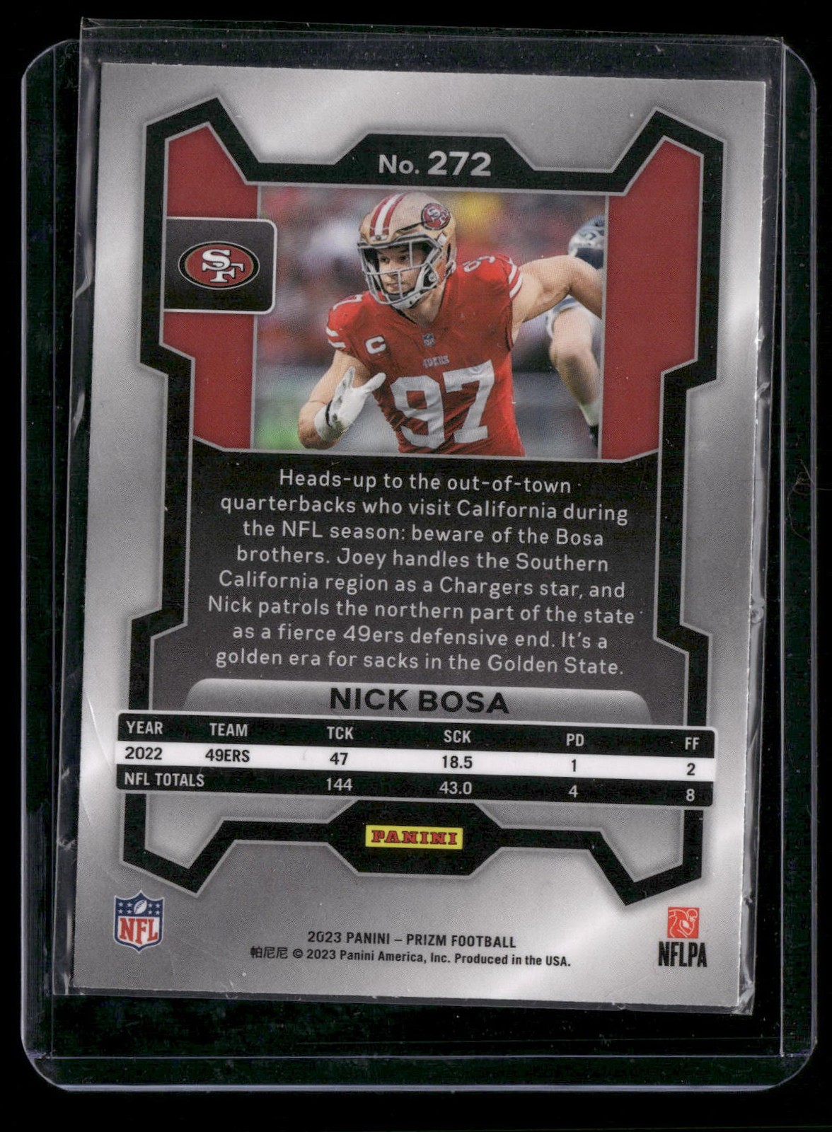 Nick Bosa 2023 Panini Prizm #272