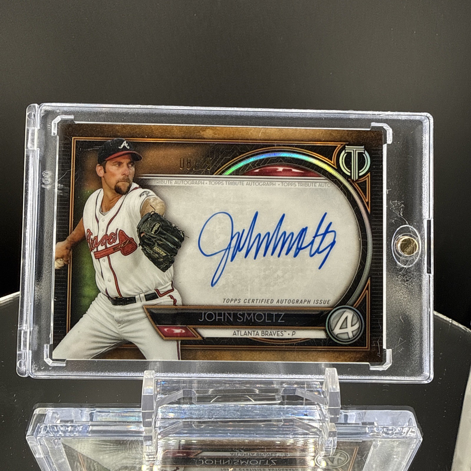 2020 Topps Tribute Autograph John Smoltz /25 Card#TA-JSM