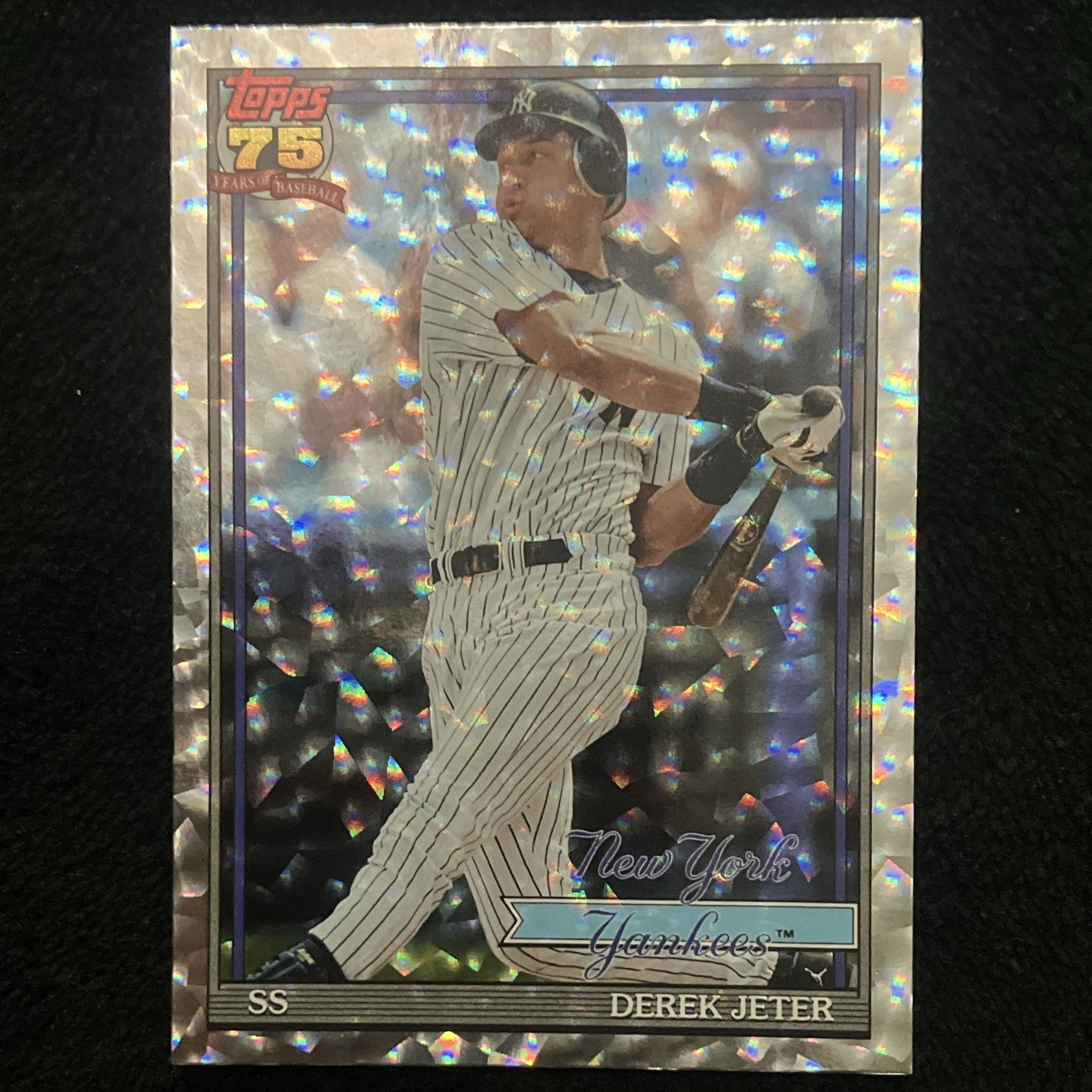 Topps 2026 Series 1 Derek Jeter Crackleboard Foil 1991 Topps Insert #T91-30