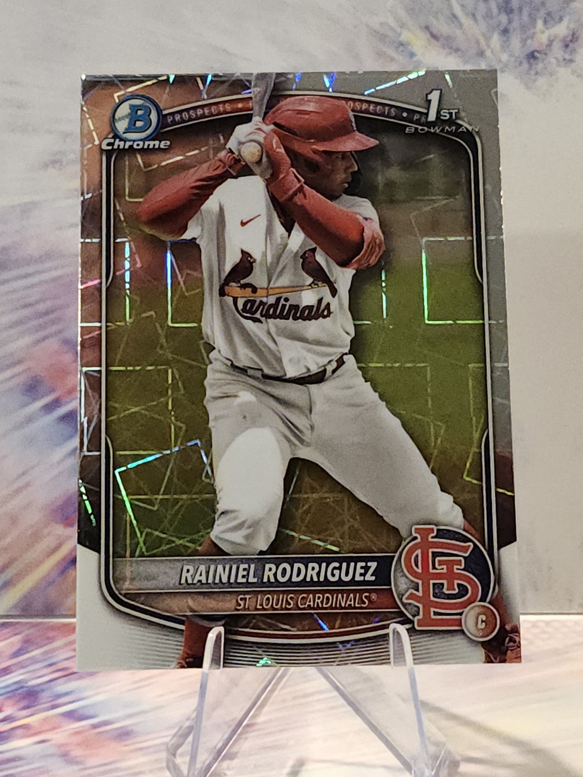 2025 Bowman Chrome 1st Refractor Laser Prospects Rainiel Rodriguez #BCP-200