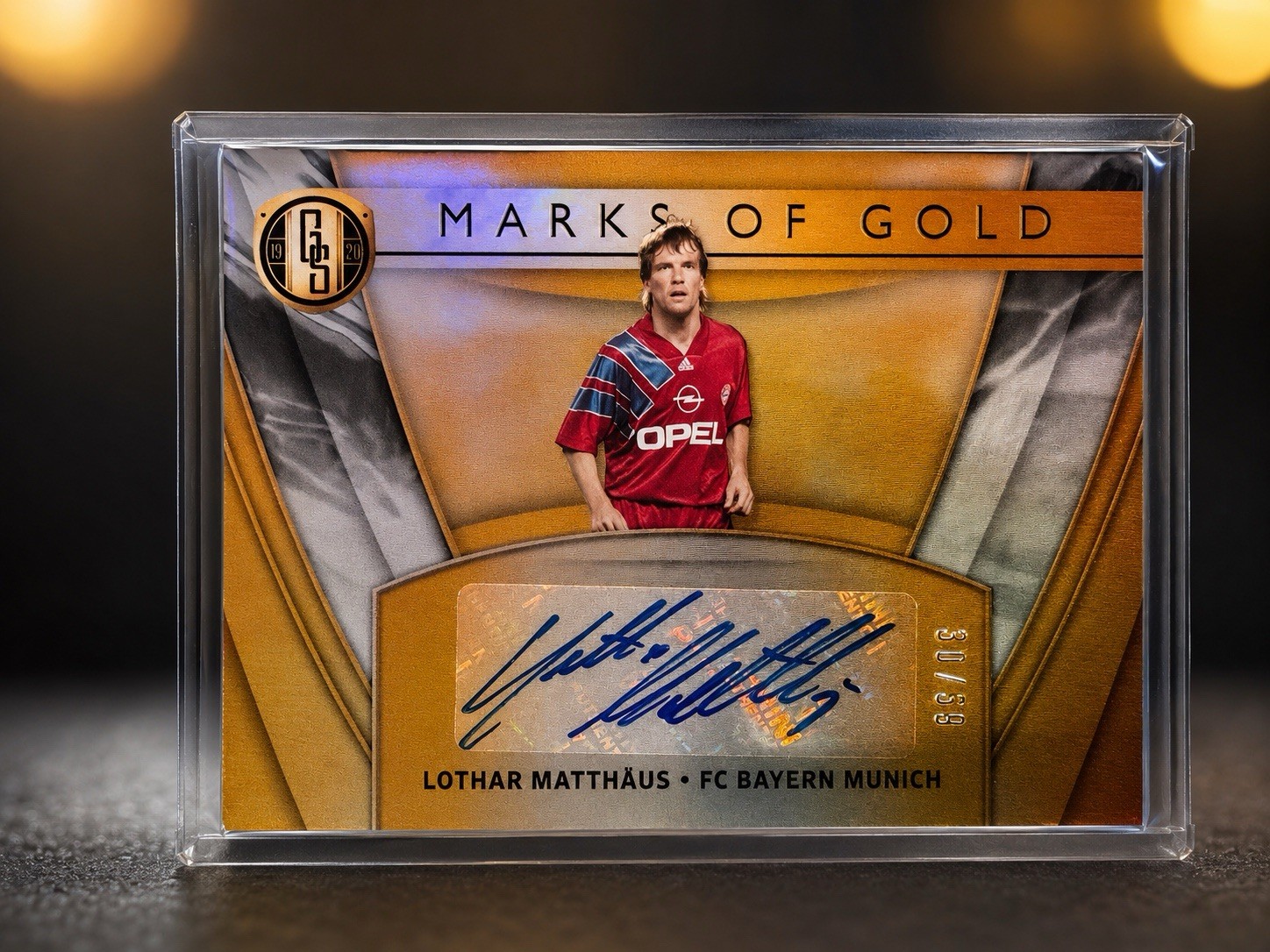 Lothar Matthäus FC Bayern Munich Marks of Gold Auto 30/39 rare topps Germany