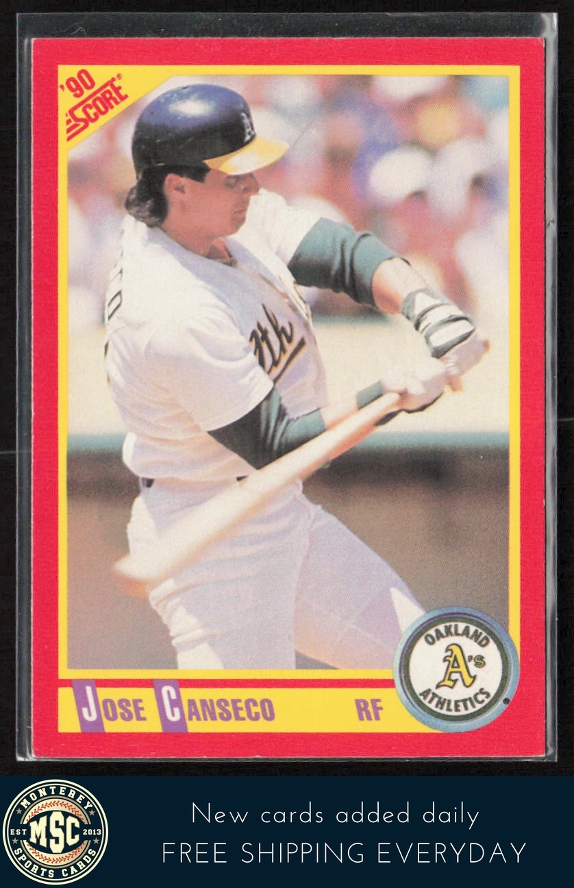 Jose Canseco 1990 Score #375 Oakland Athletics