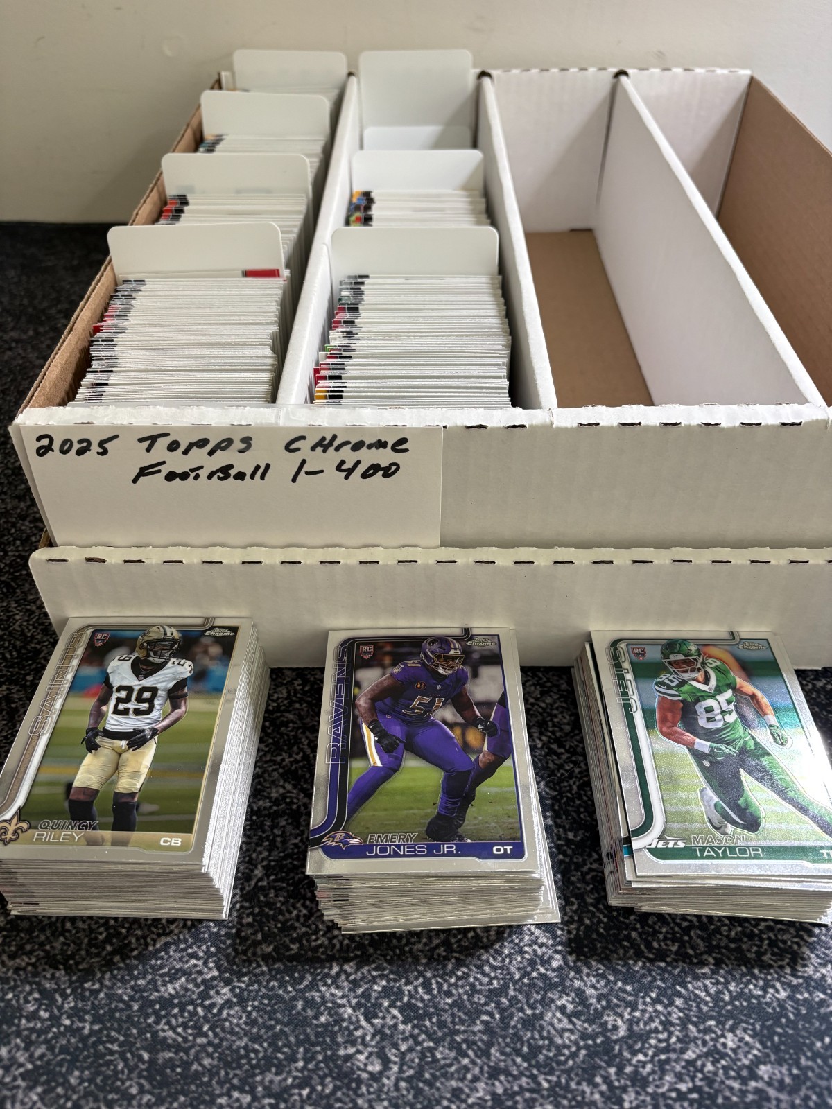 2025 Topps Chrome Football,6 CARD MINIMUM, cards 1-200,20% Discount Free Ship !!