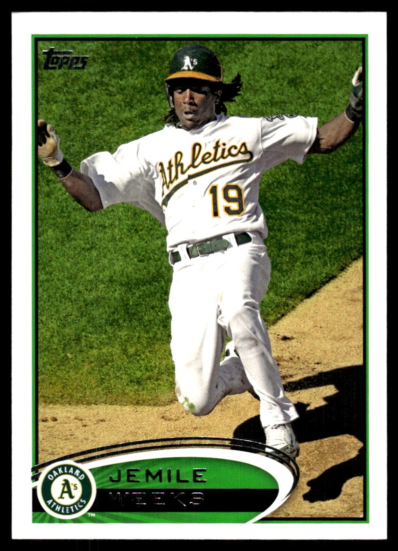 Jemile Weeks 2012 Topps Chrome #99 Athletics MLB READ FREE SHIPPING AutographDen