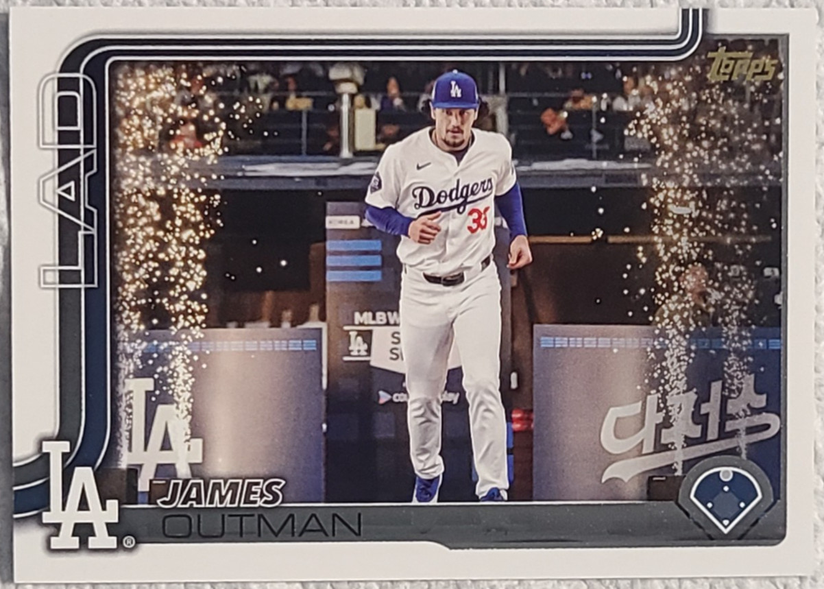 2025 Topps Series 2 James Outman Golden Mirror Image Variation #683 🔥🔥🔥