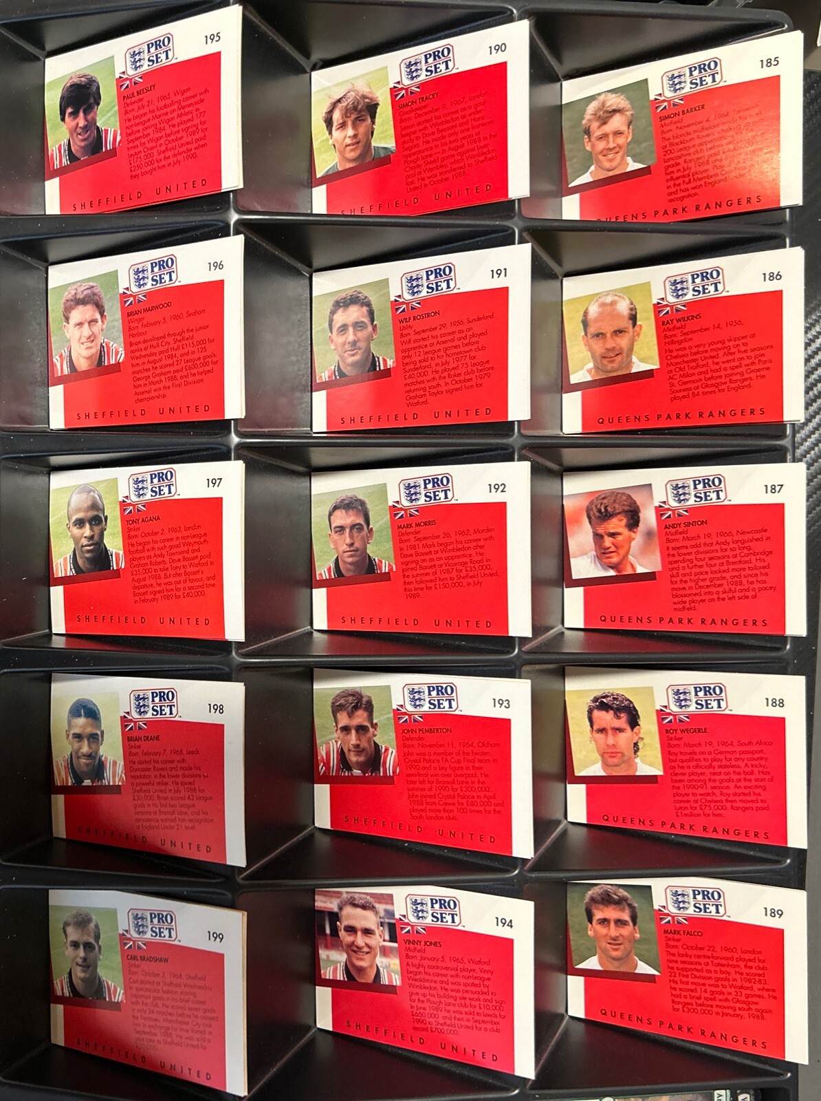 1990-91 Pro Set EPL English League Soccer Cards YOU PICK 1-199