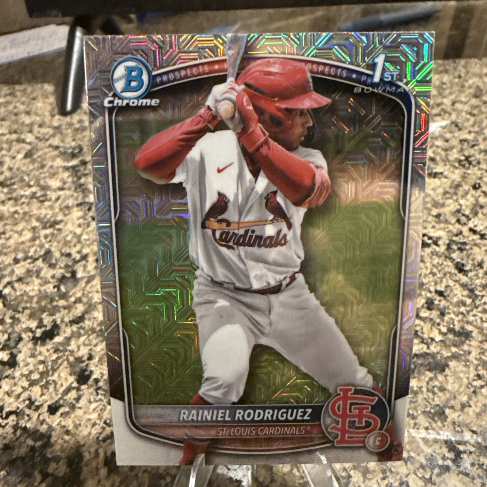 Rainiel Rodriguez 2025 Bowman Chrome Mega #BCP-200 🔥 Mojo 🔥 Cardinals 1st