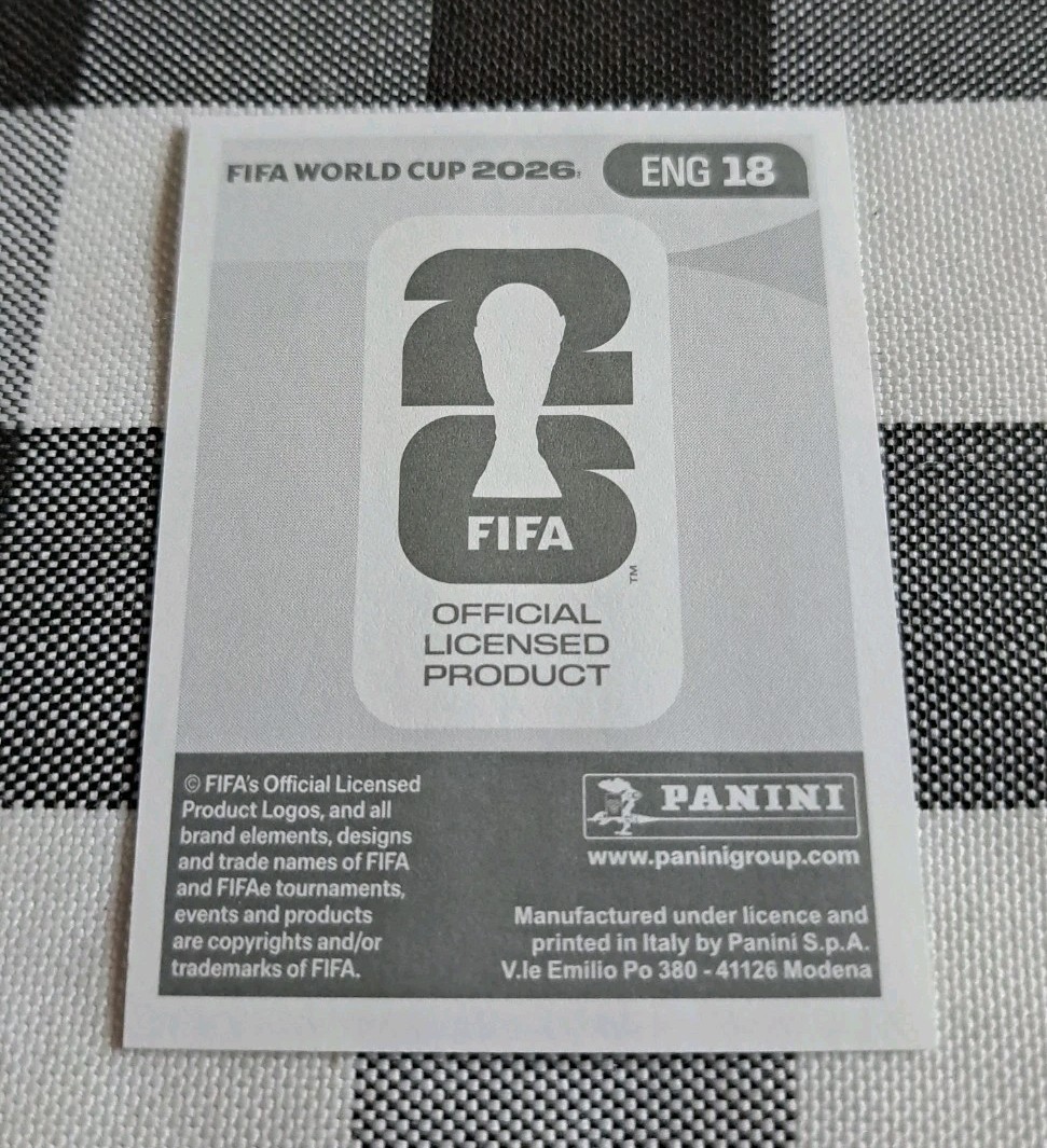 Harry Kane Panini 2026 FIFA World Cup Sticker England ENG 18 Base