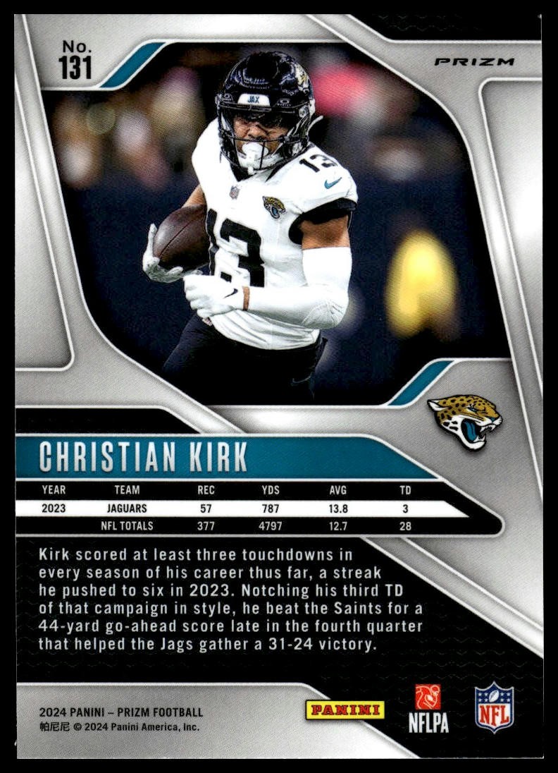 2024 Panini Prizm #131 Christian Kirk Orange Disco Prizm