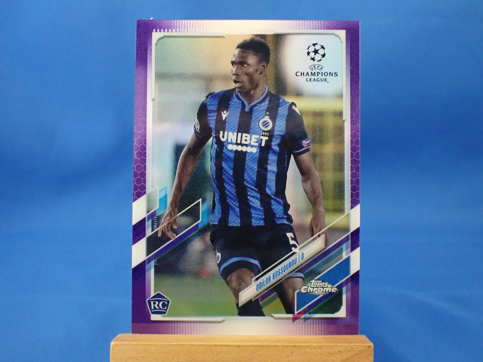 Topps Chrome UEFA Champions League 2021 Odilon Kossounou Purple Refractor /250