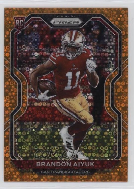 2020 Panini Prizm Rookie Orange Disco Prizm Brandon Aiyuk #301 Rookie RC 12fr