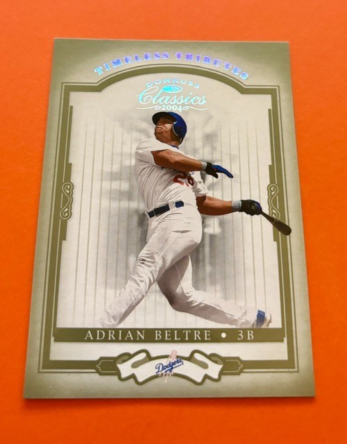 2004 Donruss Classics Timeless Tributes Green Parallel Adrian Beltre #/50 – Rare