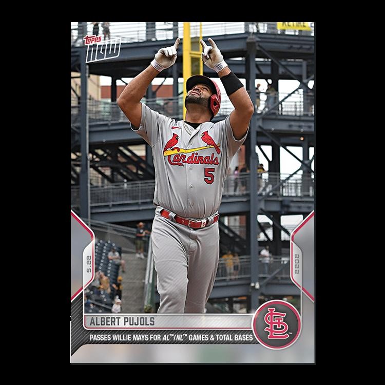 Albert Pujols – 2022 MLB Topps Now Card 217 – Print Run: 915 St. Louis Cardinals