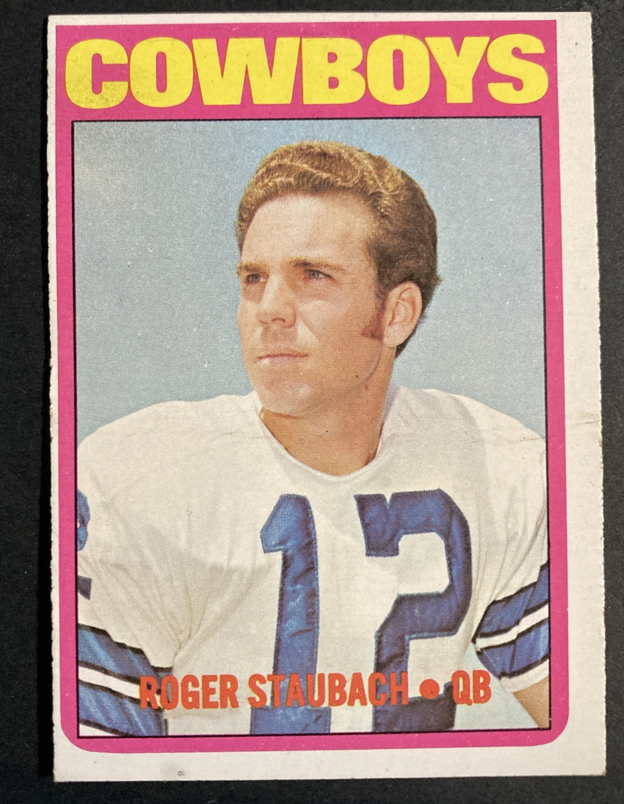 Topps 1972 Roger Staubach RC Dallas Cowboys #200 HOF QB