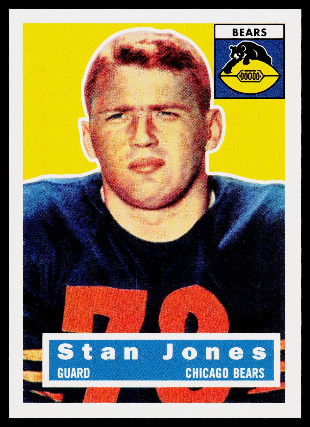 Stan Jones, 1994 Topps Archives 1956, #71, Chicago Bears,