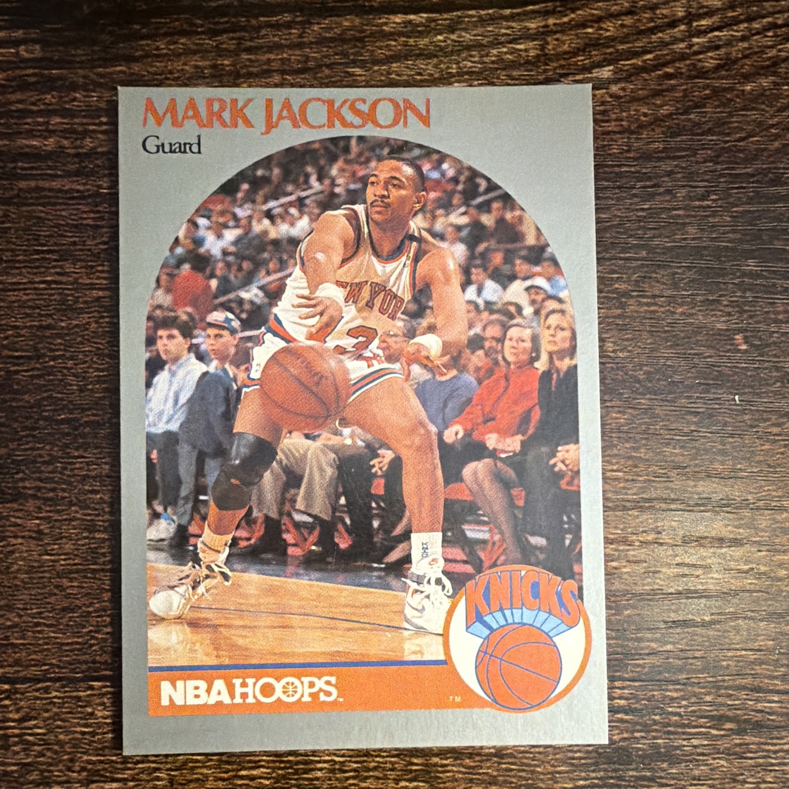 NBA Hoops 1990 Mendez Basketball Mark Jackson #205 Knicks 1989-90 NBA Props