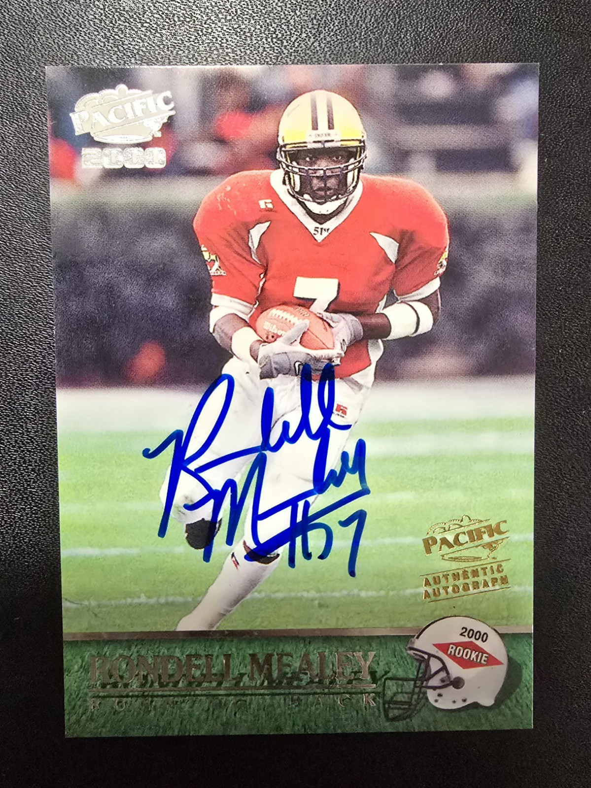 2000 Pacific – 2000 Rookie Autographs #428 Rondell Mealey (AU, RC) Auto