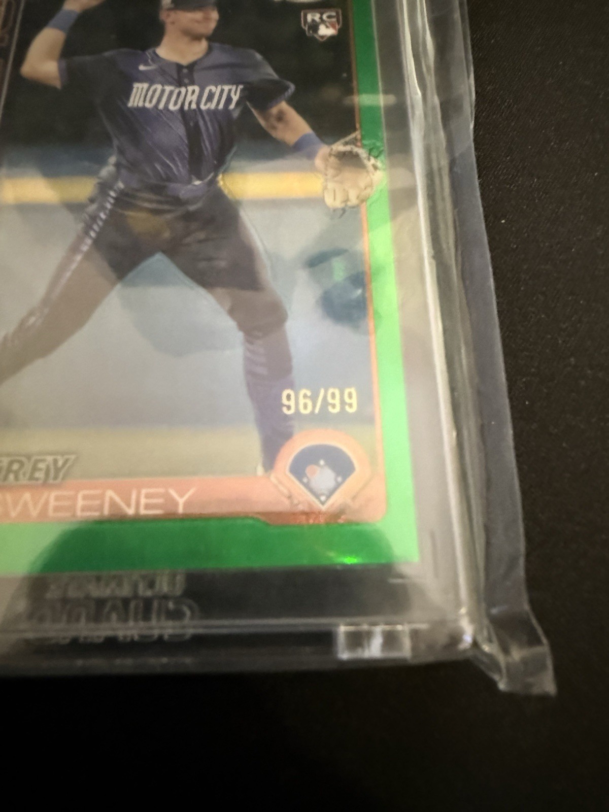 MLB Detroit Tigers – Trey Sweeney Rookie Topps Chrome 96/99 Green Parallel