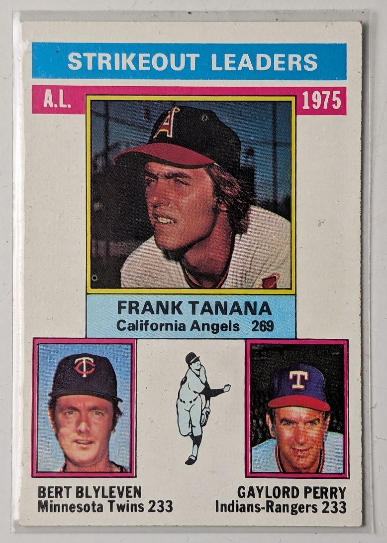 1976 League Leaders Frank Tanana/Bert Blyleven/Gaylord Perry California
