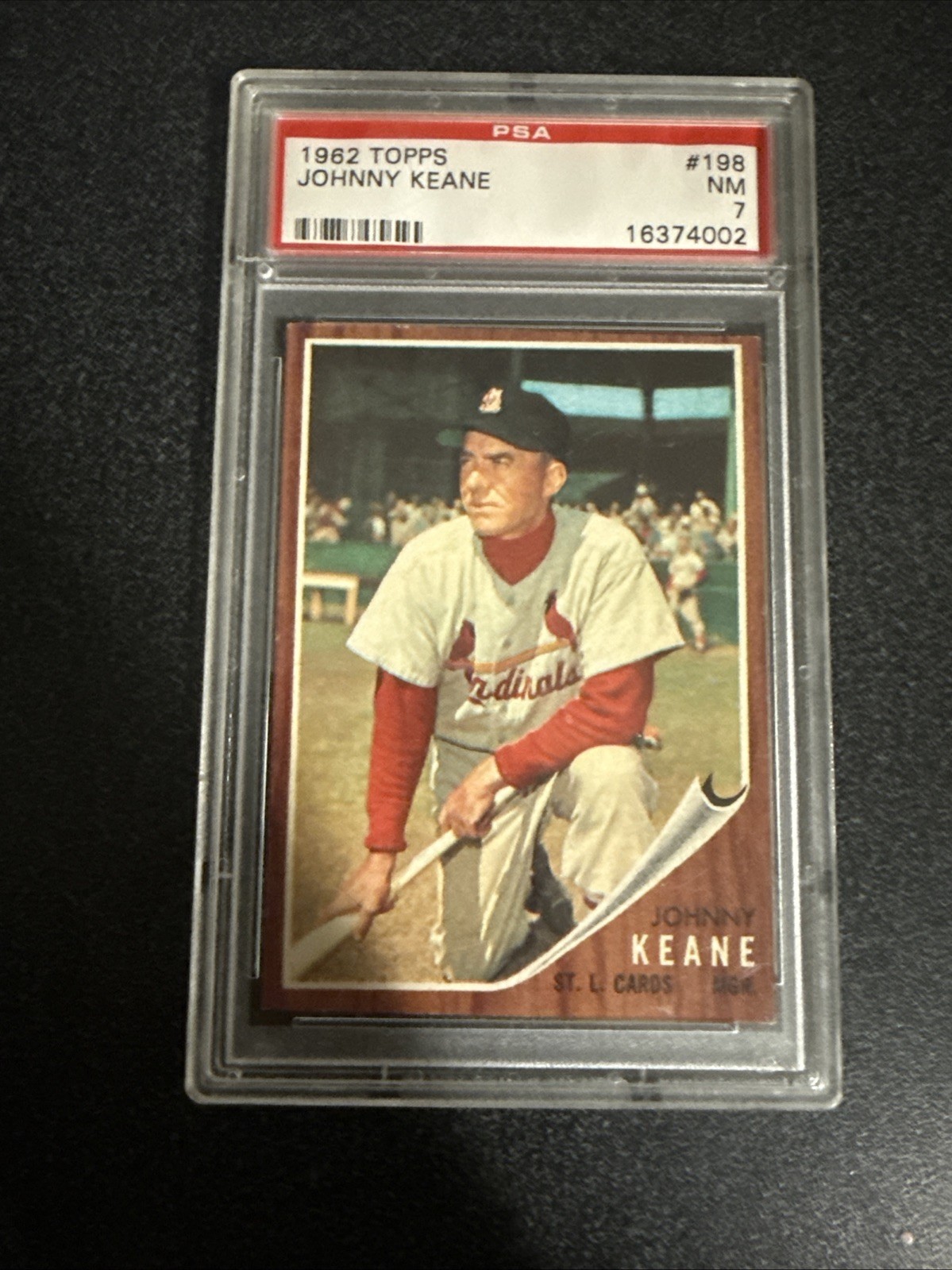 1962 Topps – Johnny Keane #198 PSA 7