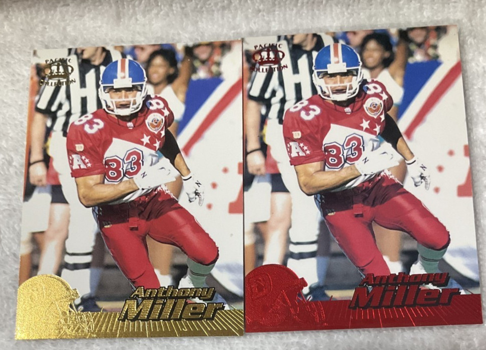 ANTHONY MILLER VOLS-BRONCOS 1996 PACIFIC COLL #121 BASE + RED FOIL SP-PARALLEL