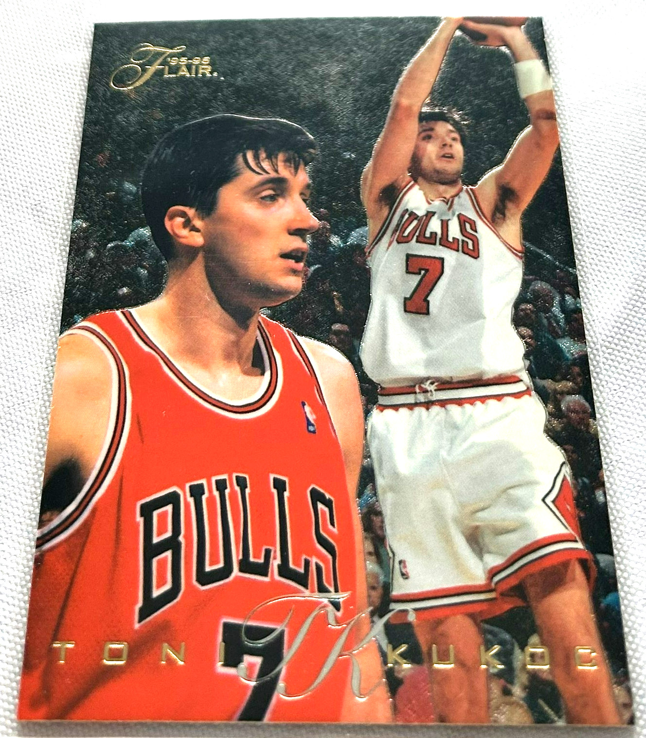 1995-96 Flair Basketball Toni Kukoc Chicago Bulls base card #17