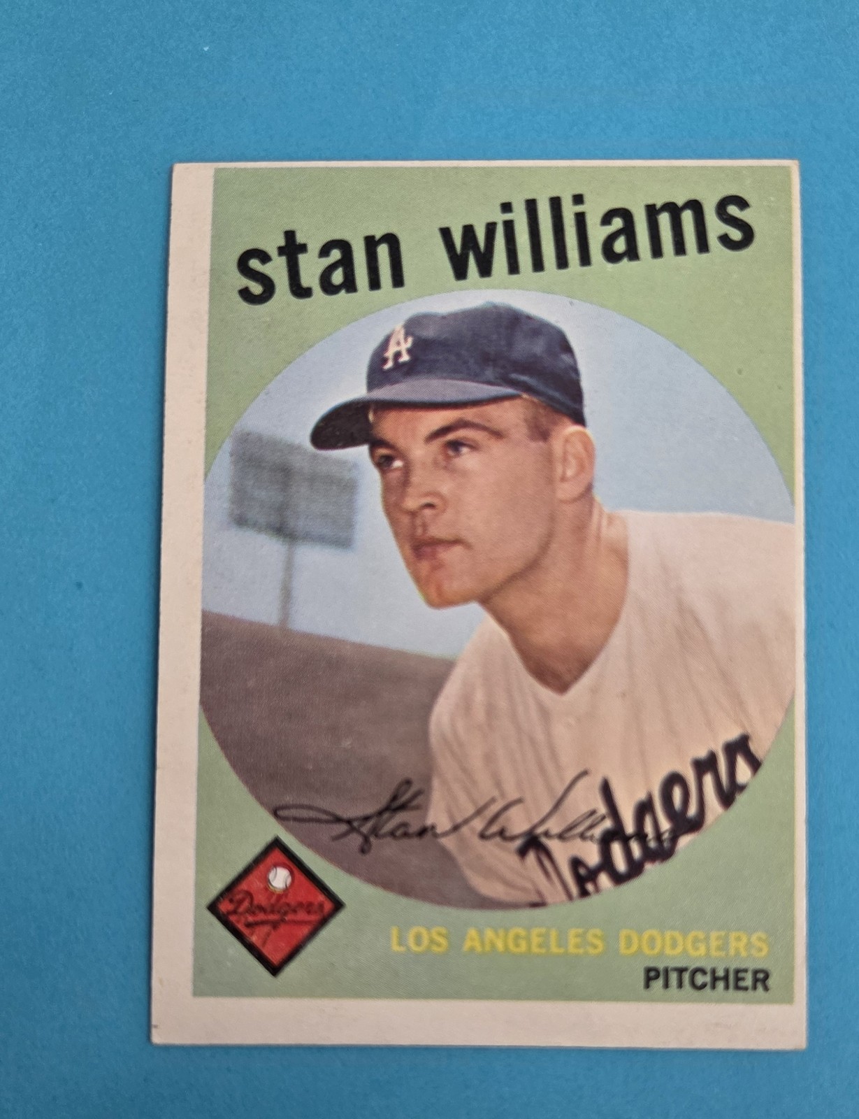1959 Topps RC #53 Stan Williams Los Angeles Dodgers BASEBALL Card 9D