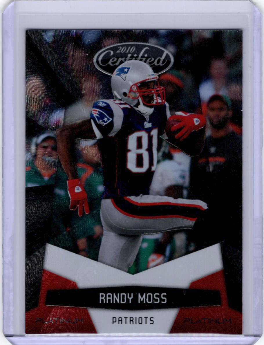 2010 Panini America, Inc. Certified Randy Moss #89 Platinum Red /999