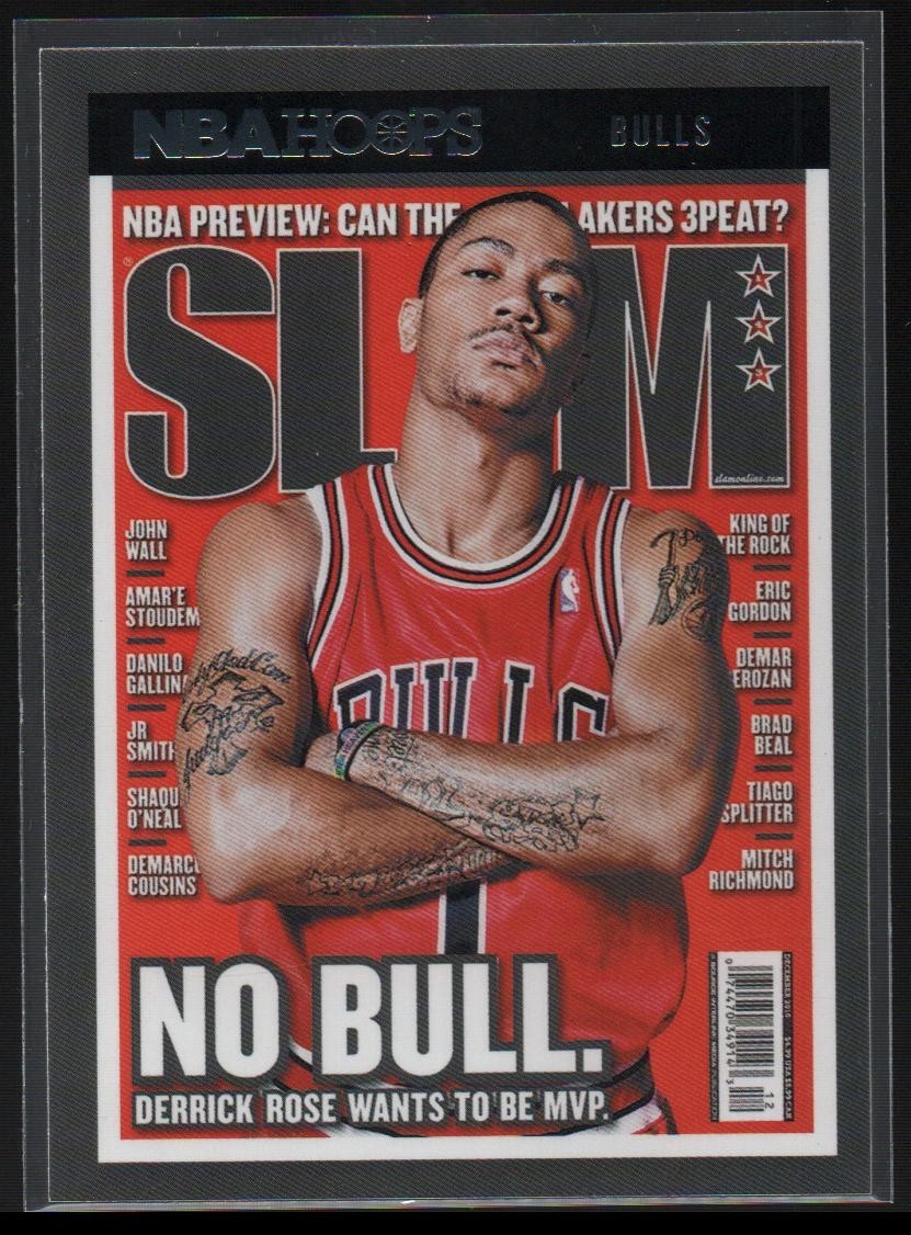 2021-22 Panini NBA Hoops – Slam Derrick Rose Cover Card Chicago Bulls #143
