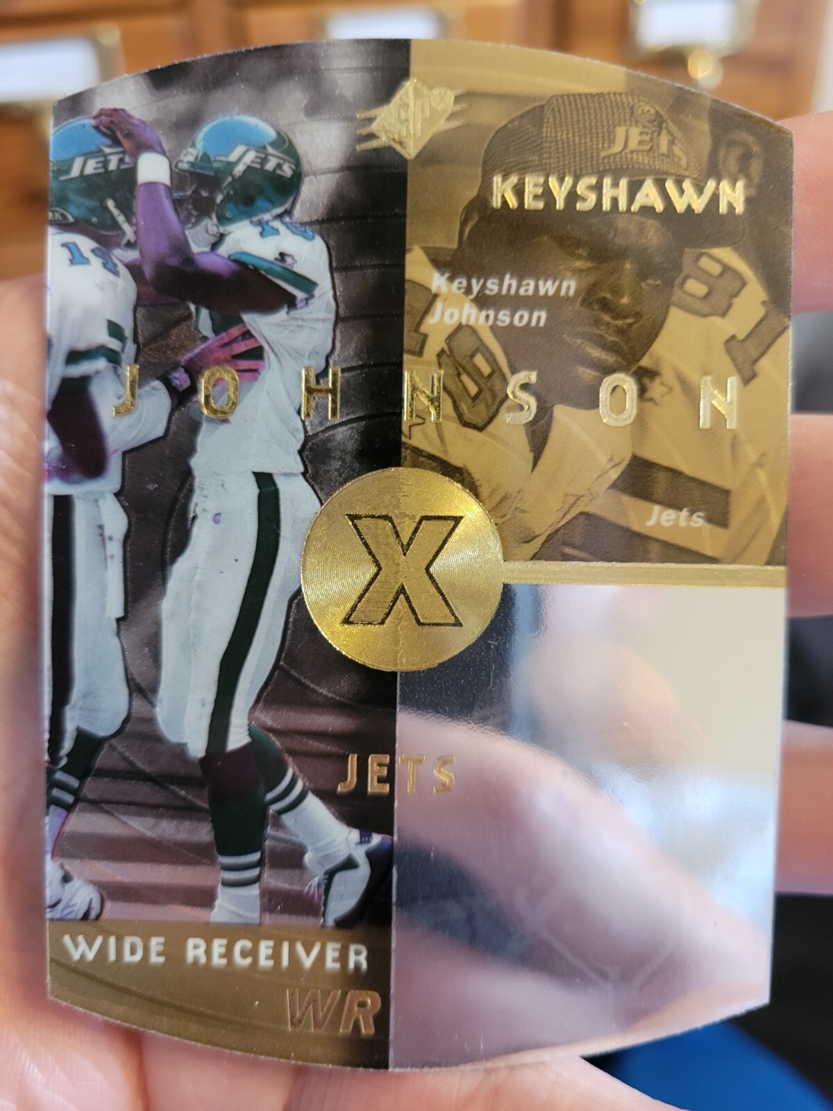 1998 SPx Gold New York Jets Football #31 Keyshawn Johnson