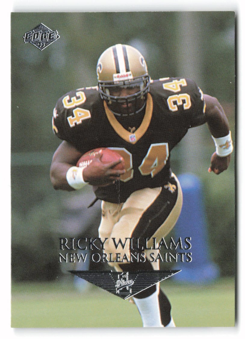 1999 Collector’s Edge First Place #183 Ricky Williams Rookie New Orleans Saints