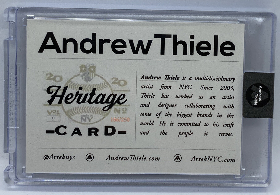 PROJECT 2020 BLACK HISTORY HERITAGE FOIL /25 AUTO ANDREW THIELE Jackie Robinson