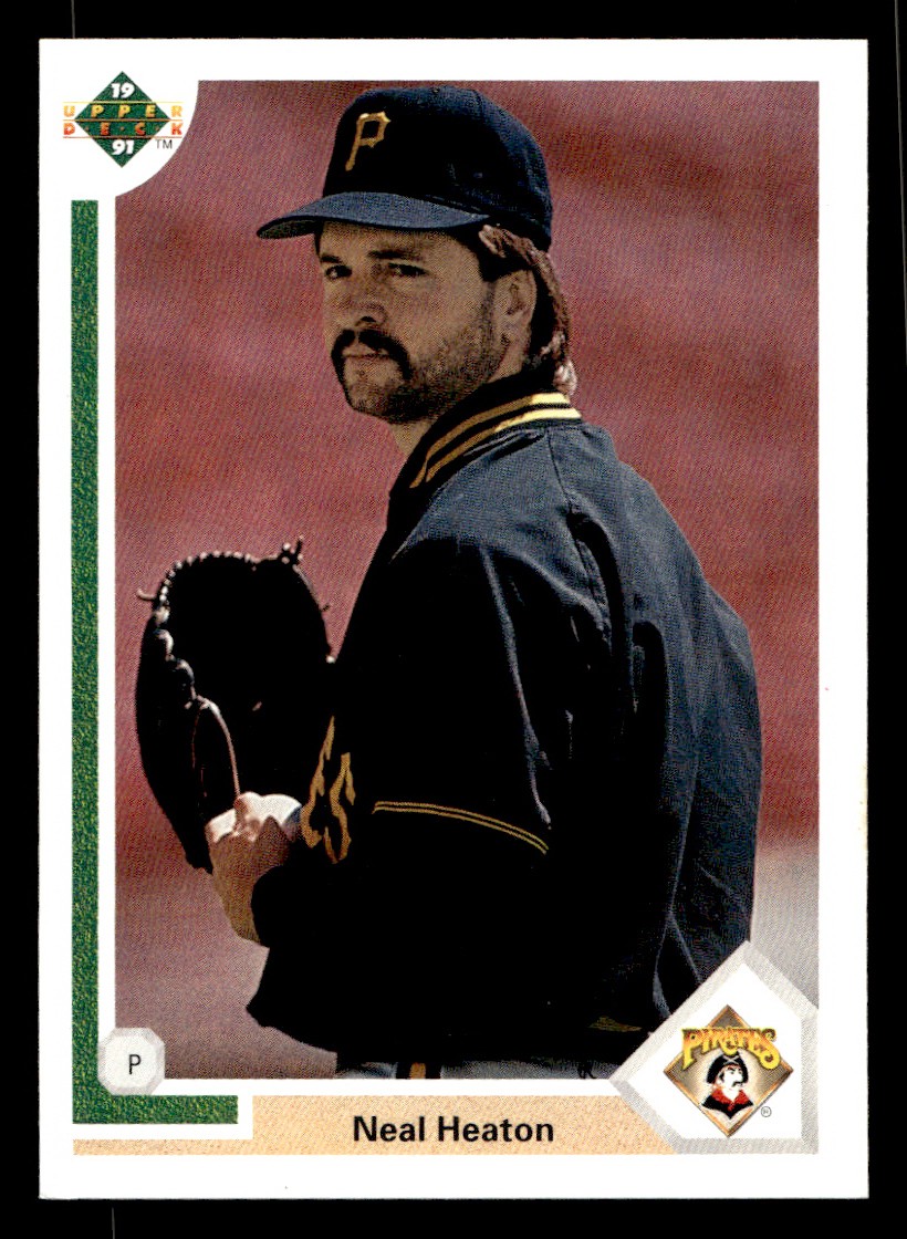 1991 Upper Deck – Team Checklist Neal Heaton #36 Baseball Sports Card Raw