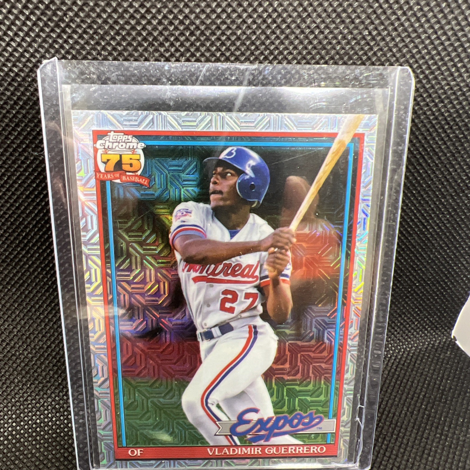 Topps 2025 Chrome Parallel Vladimir Guerrero #91C-9 Montreal Expos Card