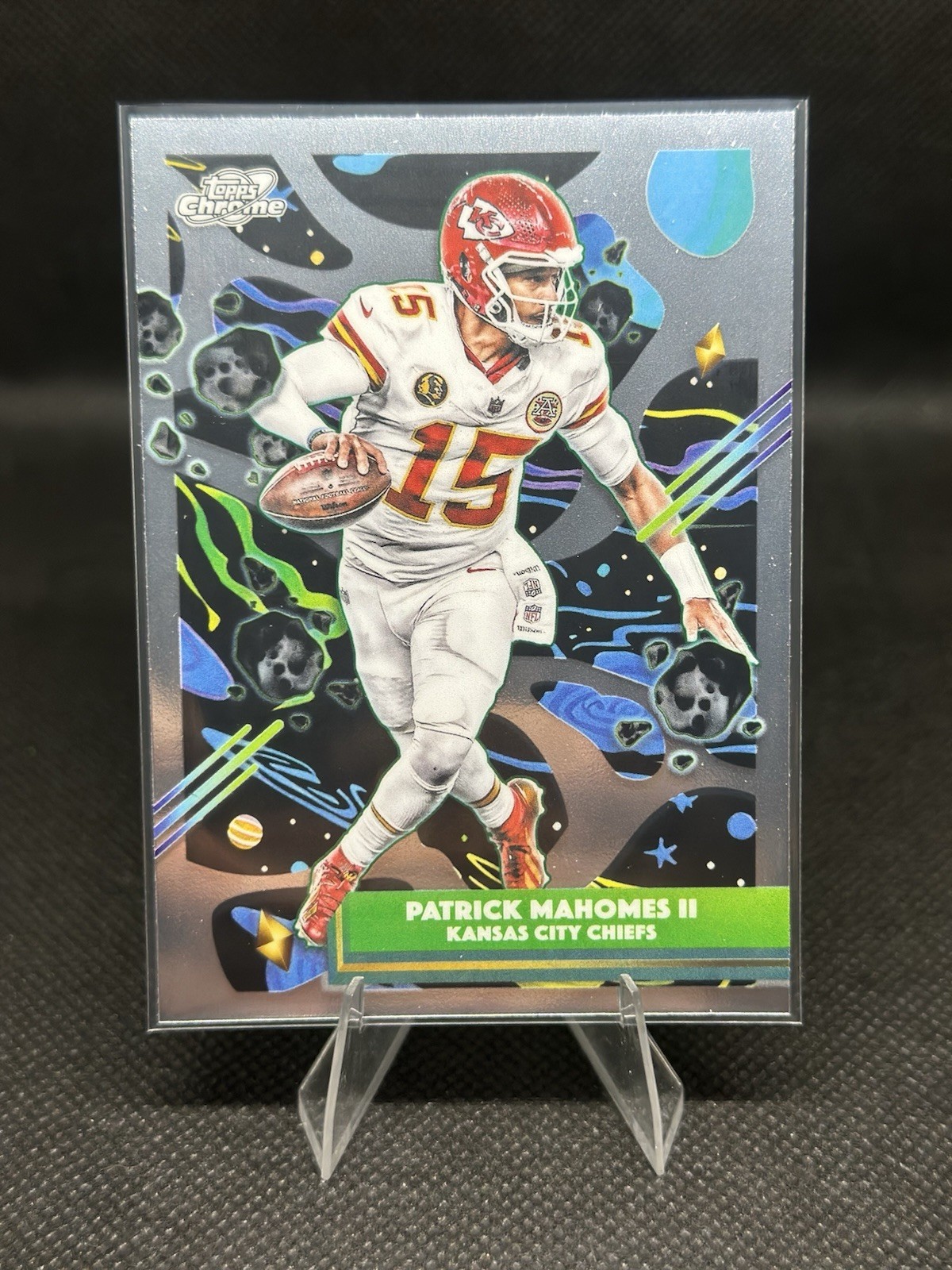 2025 Topps Cosmic Chrome Patrick Mahomes II Base Set #47 Kansas City Chiefs