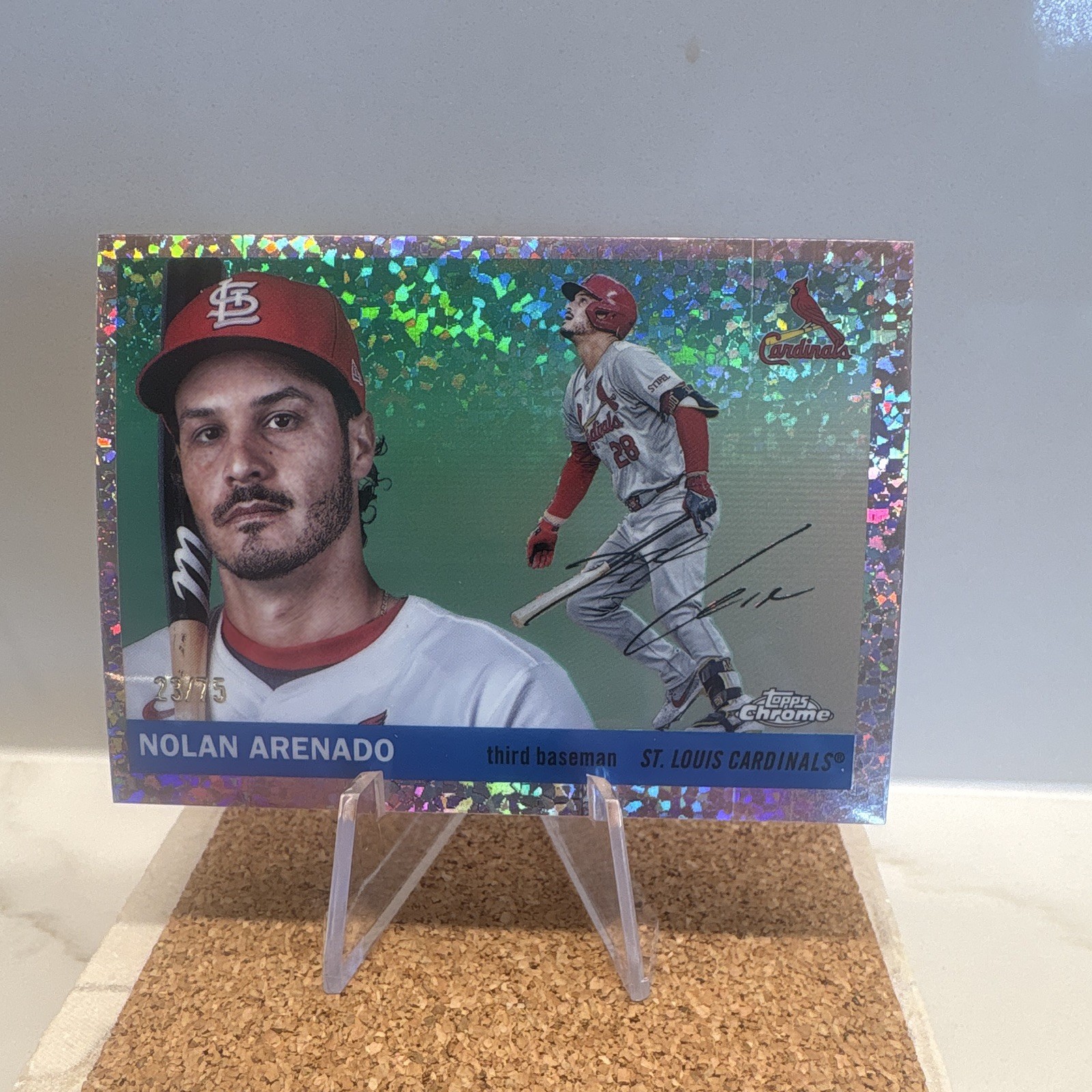 Topps Chrome 2025 Nolan Arenado 23/75 St. Louis Cardinals Refractor