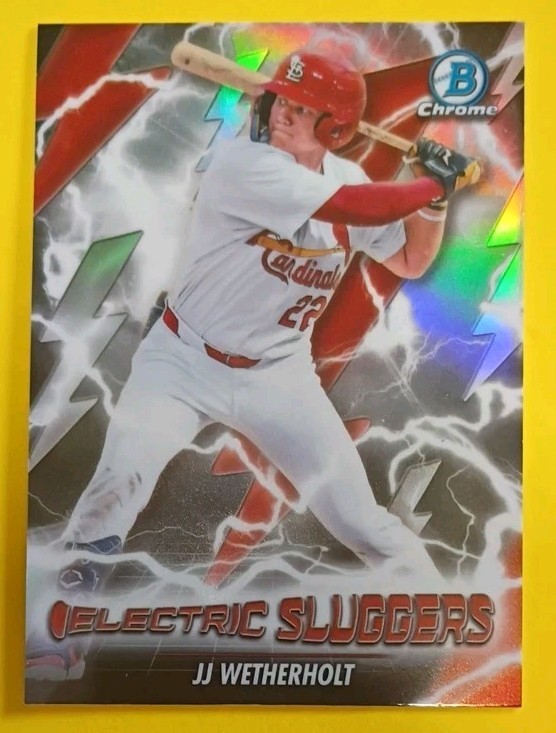 2026 Bowman JJ Weatherholt Electric Sluggers RC St. Louis Cardinals #ES-12
