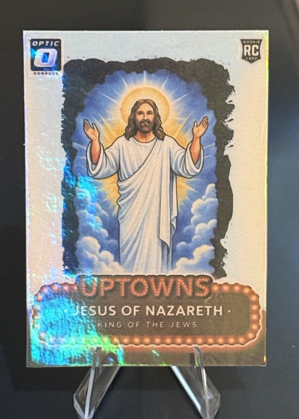 JESUS OF NAZARETH Custom Uptowns Holographic Rookie Trading Card