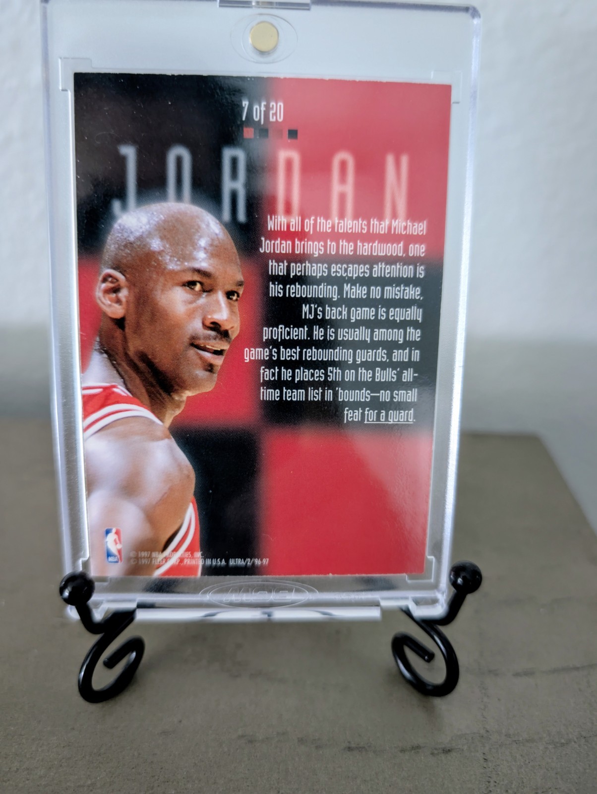 1996-97 Fleer Ultra Board Game Michael Jordan #7 RARE INSERT GOAT CHICAGO BULLS