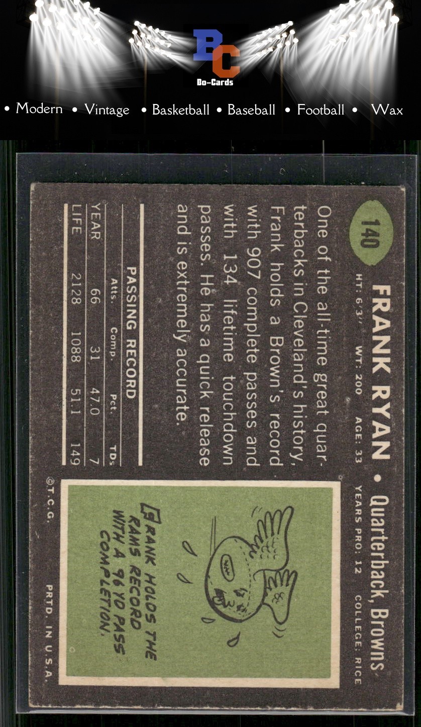 1969 Topps #140 Frank Ryan