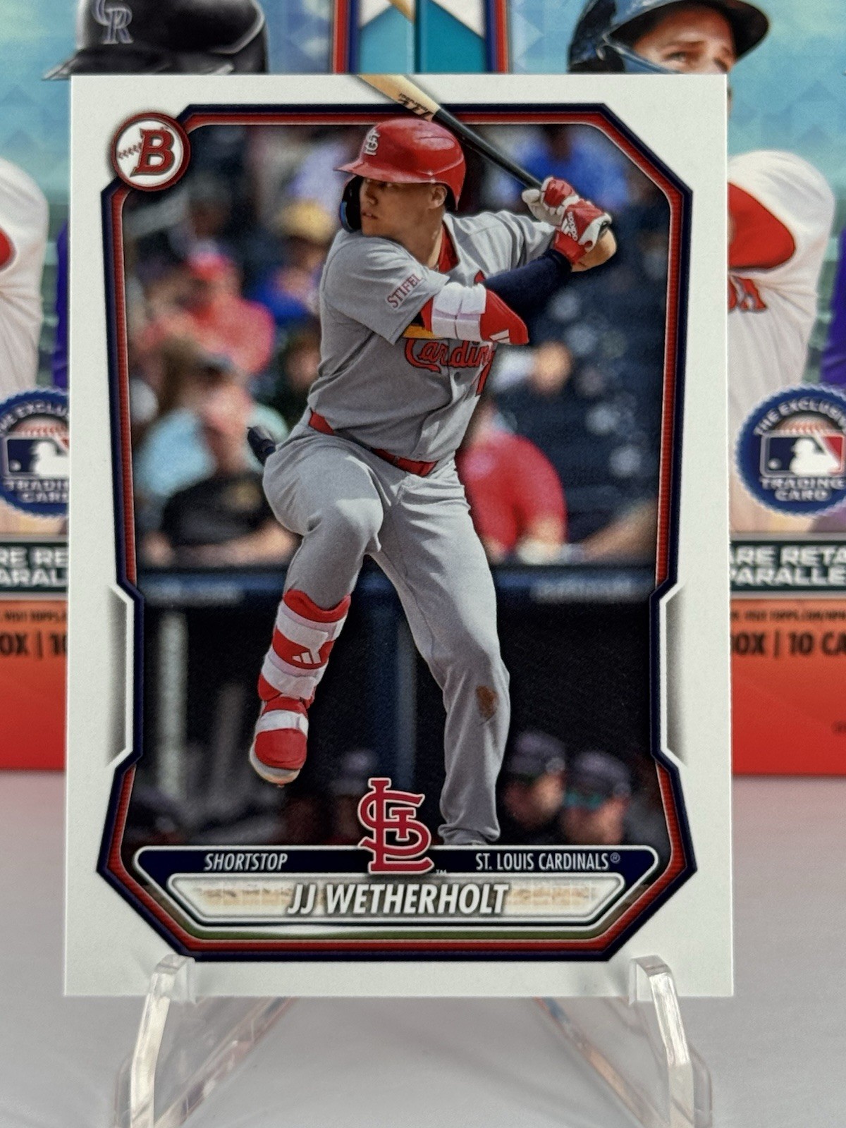 JJ Weatherholt Bowman 2026 Rookie Base Paper Card – Cardinals #BP-115 🔥