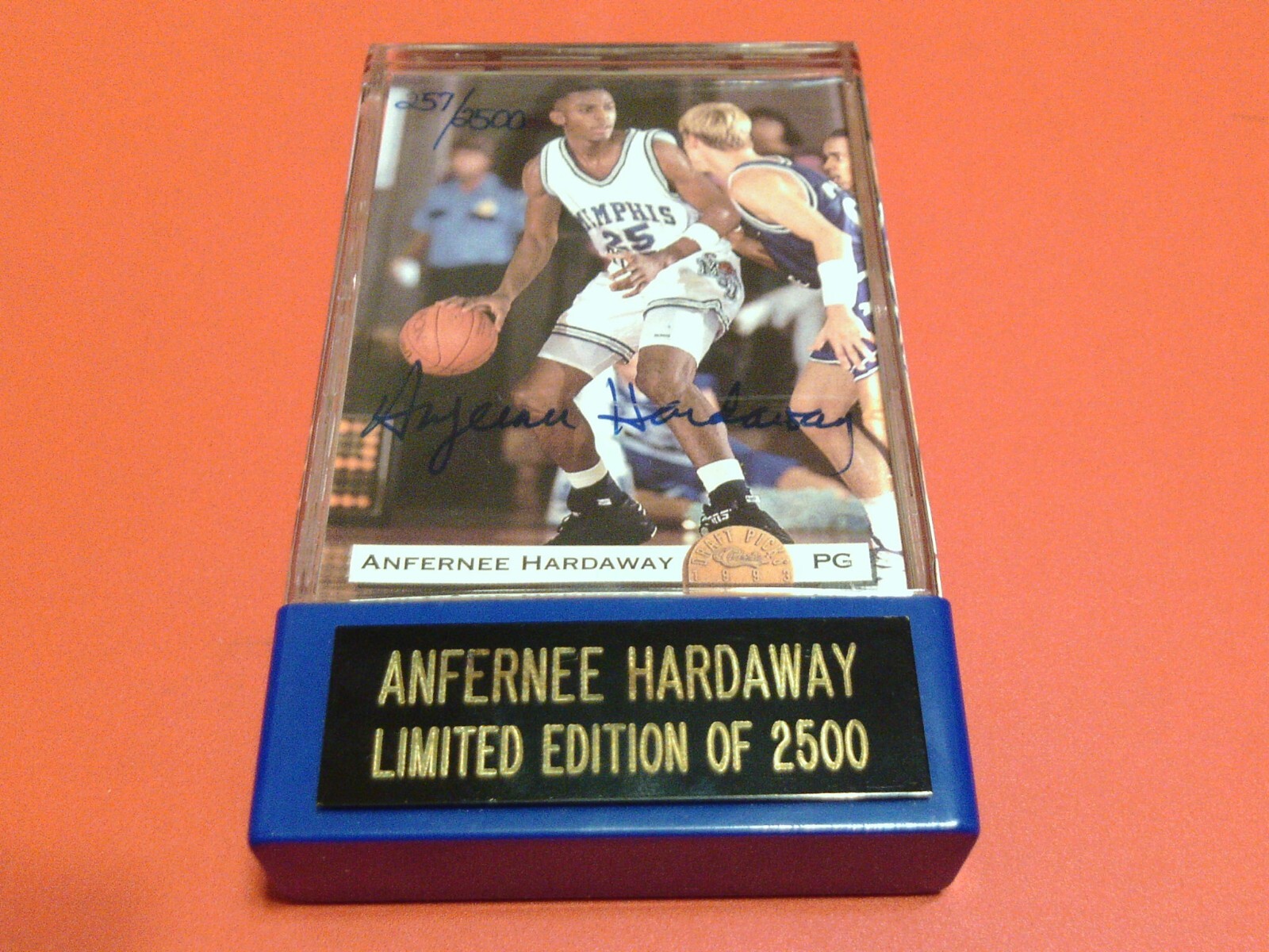 1993#257-2500 ANFERNEE HARDAWAY CLASSIC SIGNED ROOKIE SEALED SCORE BOARD MINT