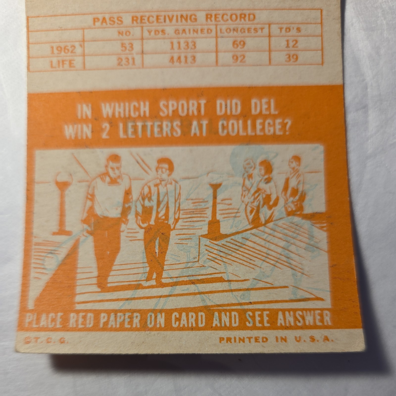 1963 Topps – Del Shofner #50 B1