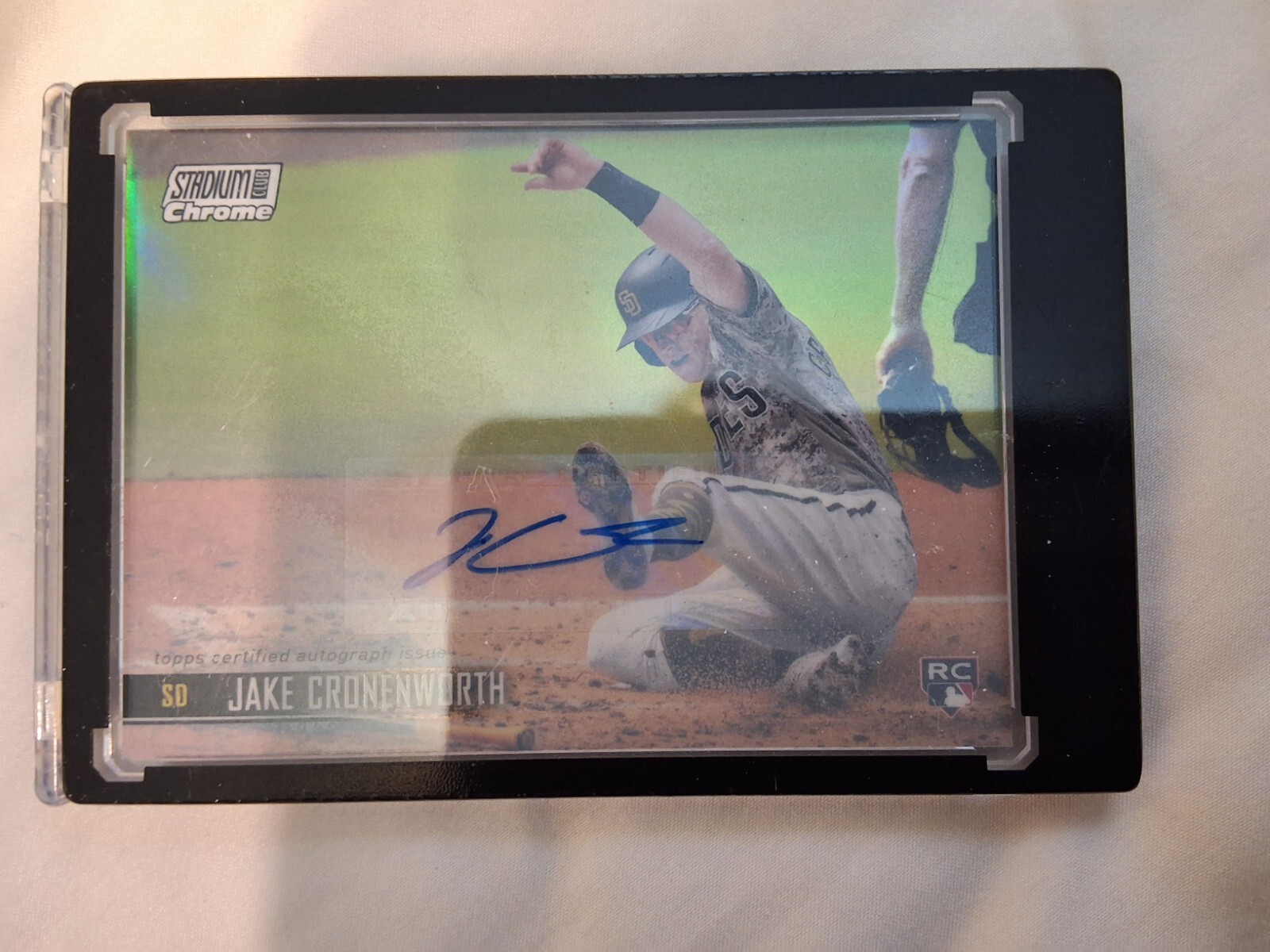 Jake Cronenworth Rookie Auto Chrome Refractor Par Ser # 3/25 2021 Stadium Club
