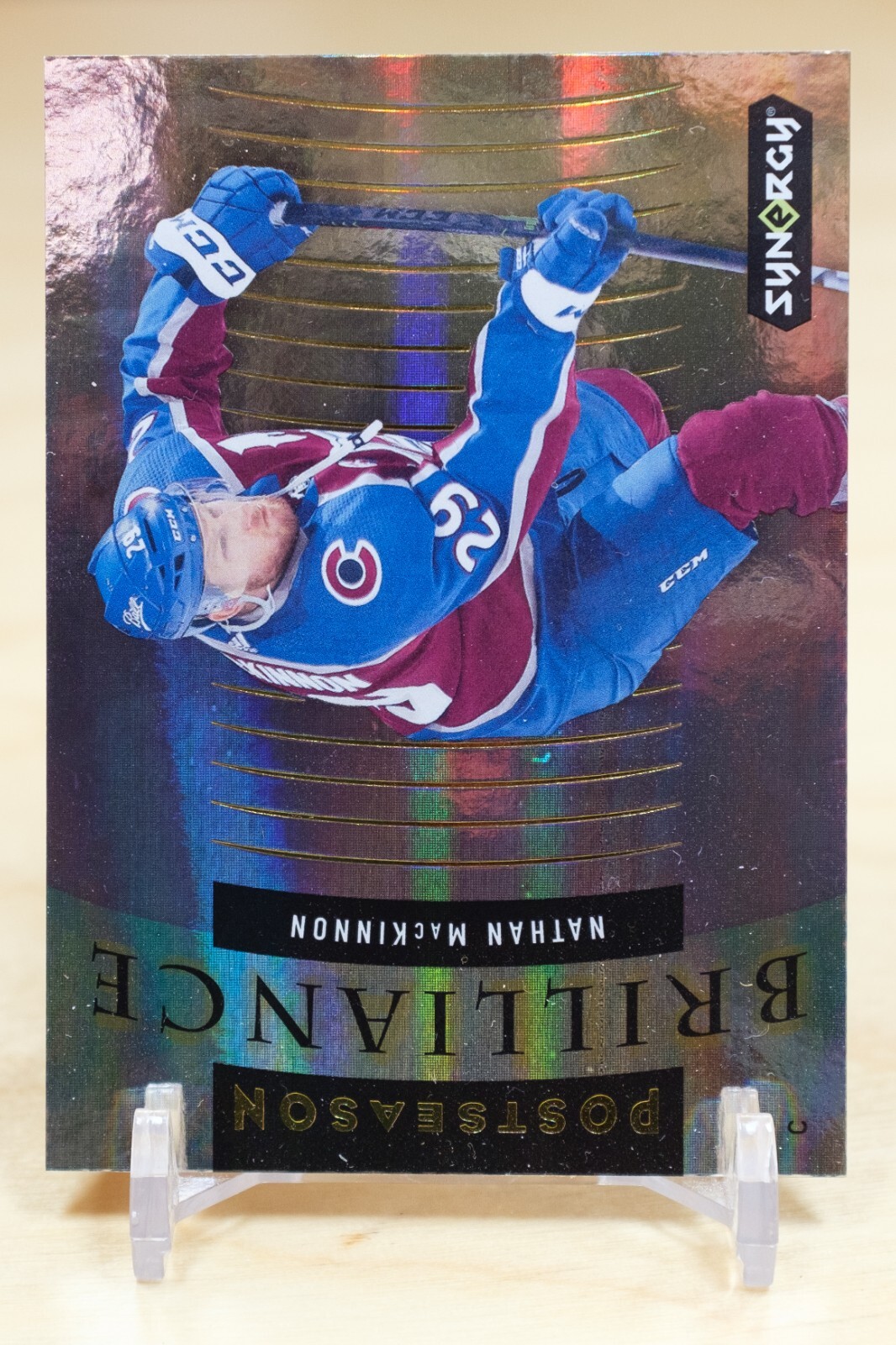 2021-22 UD Synergy Postseason Brilliance #PB-3 Nathan MacKinnon – Colorado