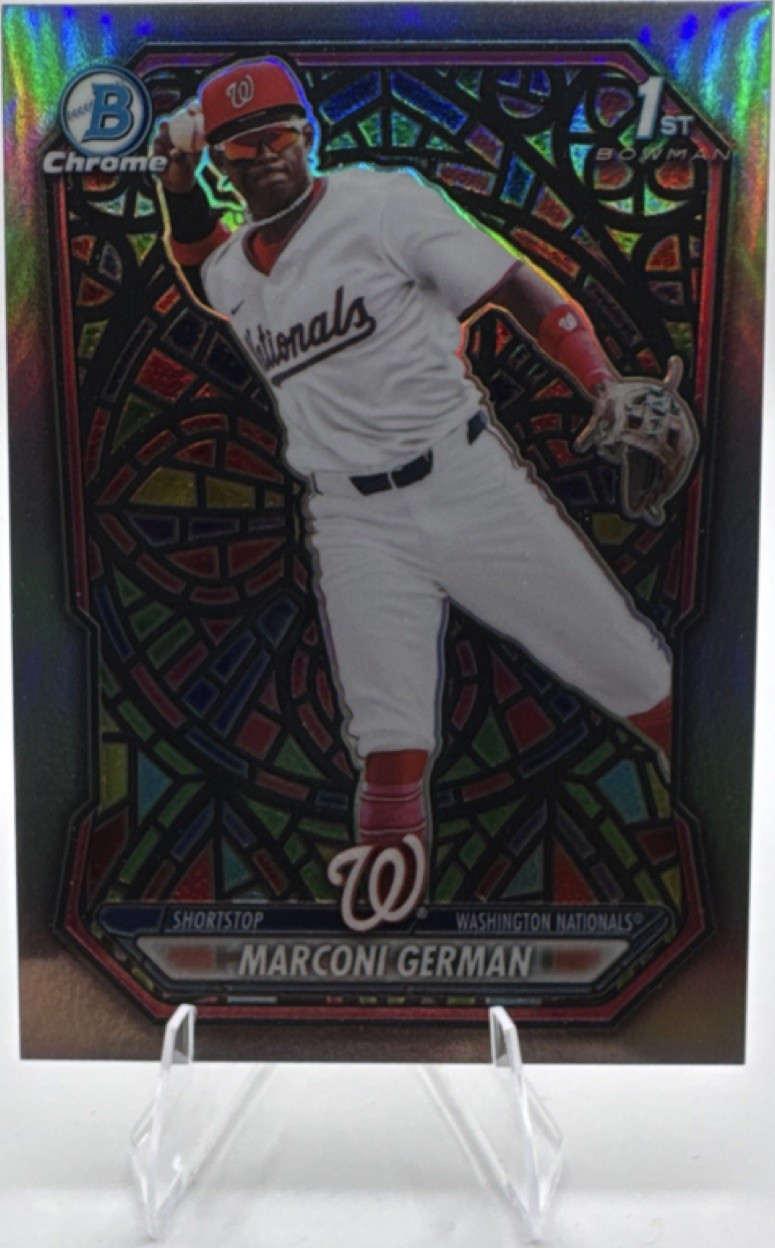 2026 Bowman Chrome Marconi German Etched in Glass Nationals Prospects #BCP-100