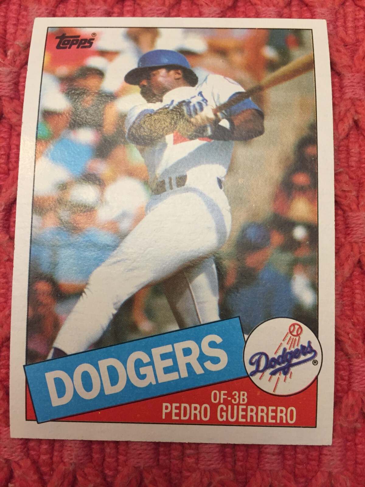Pedro Guerrero #575 Dodgers MLB Vintage Baseball Card Ships Free
