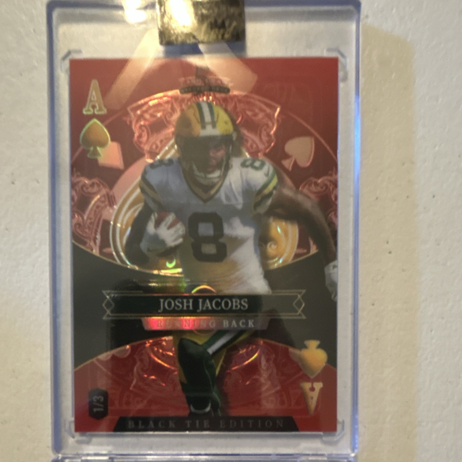 Wild Card Black Tie Edition Josh Jacobs Green Bay Packers SPK-33N 1/3