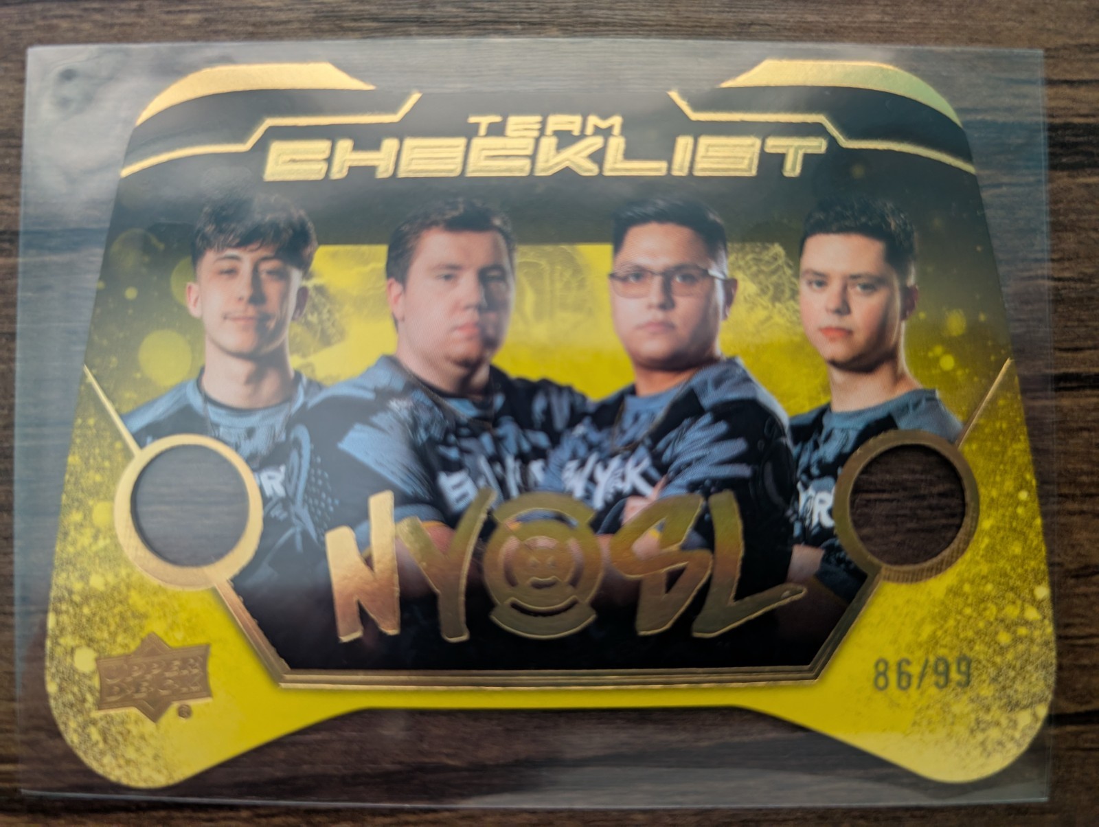 TEAM CHECKLIST NY SUBLINERS 2022-23 Upper Deck UD CALL OF DUTY LEAGUE GOLD /99