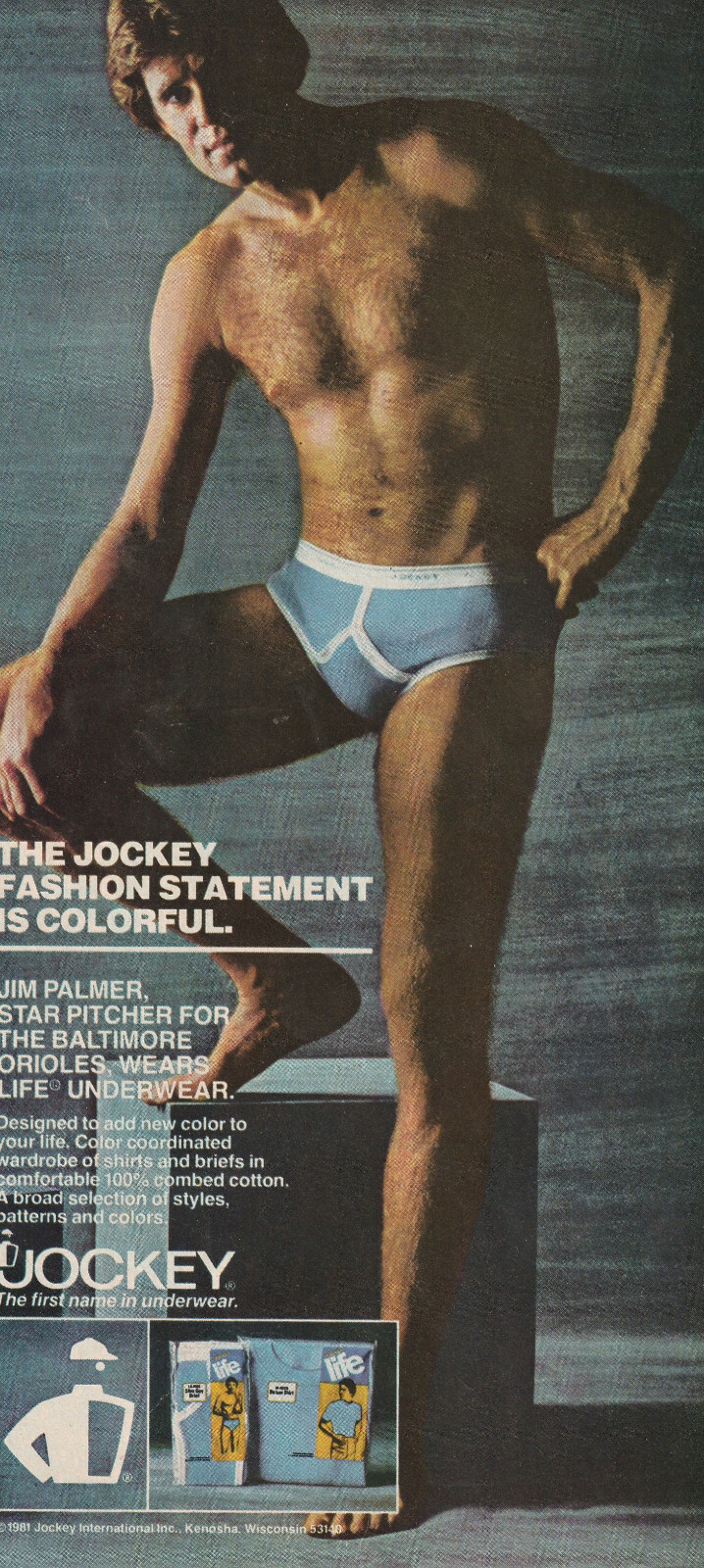 Jim Palmer Jockey Underwear Ads 1980-87 O21 Choice of 32 Hall of Fame Baltimore